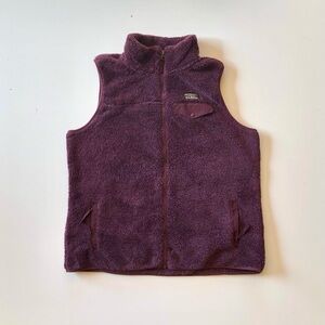ll bean high pile fleece vest